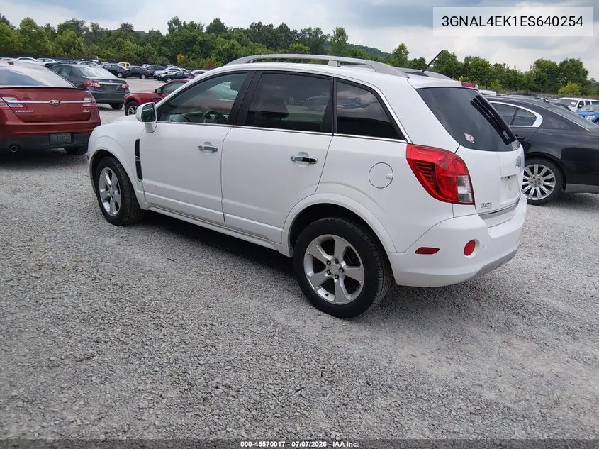 2014 Chevrolet Captiva Sport Fleet Ltz VIN: 3GNAL4EK1ES640254 Lot: 45570017