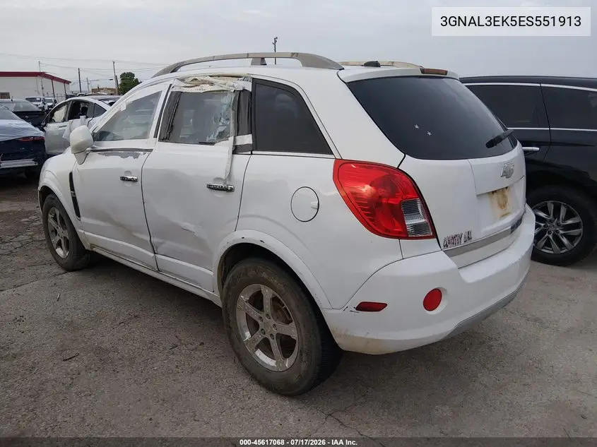 2014 Chevrolet Captiva Sport Fleet Lt VIN: 3GNAL3EK5ES551913 Lot: 45617068