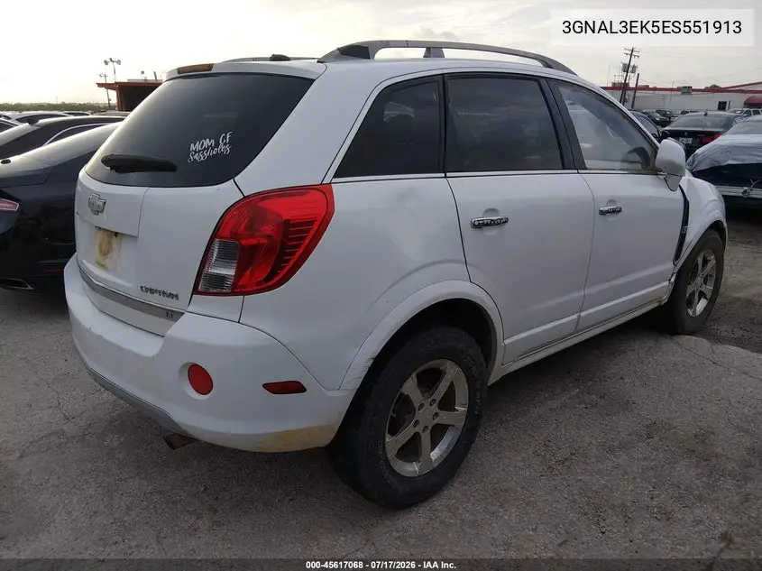 2014 Chevrolet Captiva Sport Fleet Lt VIN: 3GNAL3EK5ES551913 Lot: 45617068