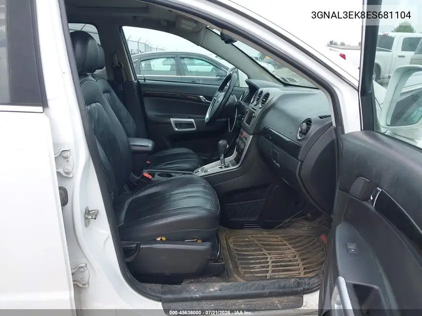 2014 Chevrolet Captiva Sport Fleet Lt VIN: 3GNAL3EK8ES681104 Lot: 45636000