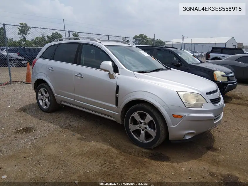 2014 Chevrolet Captiva Sport Fleet Ltz VIN: 3GNAL4EK3ES558915 Lot: 45682477