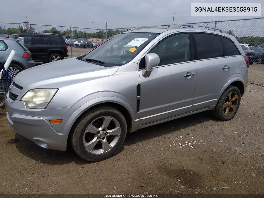 2014 Chevrolet Captiva Sport Fleet Ltz VIN: 3GNAL4EK3ES558915 Lot: 45682477