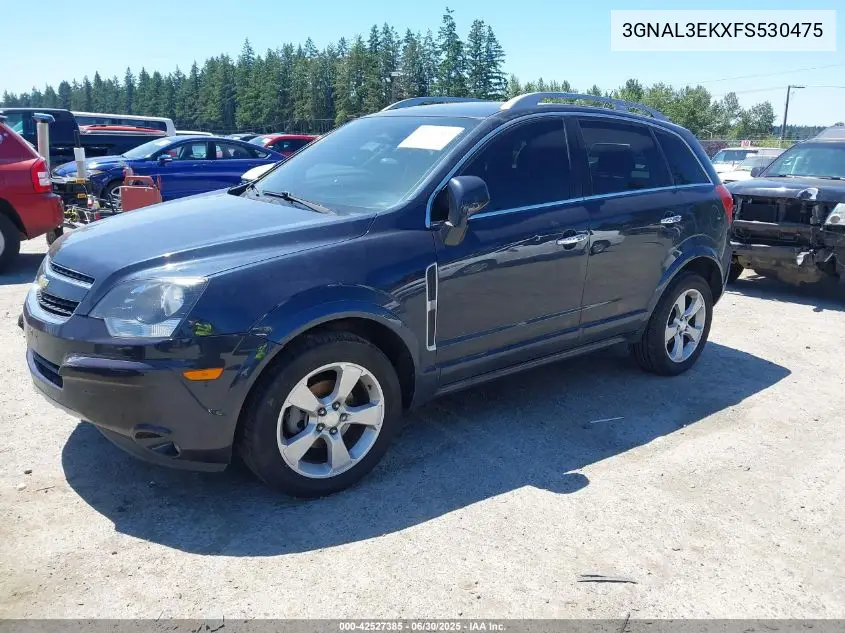 2015 Chevrolet Captiva Sport Lt VIN: 3GNAL3EKXFS530475 Lot: 42527385