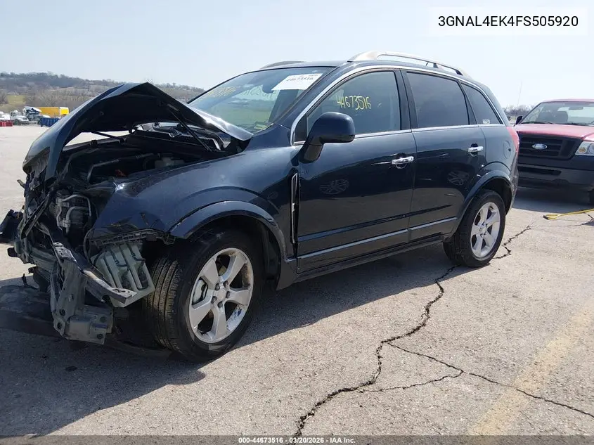2015 Chevrolet Captiva Sport Ltz VIN: 3GNAL4EK4FS505920 Lot: 44673516