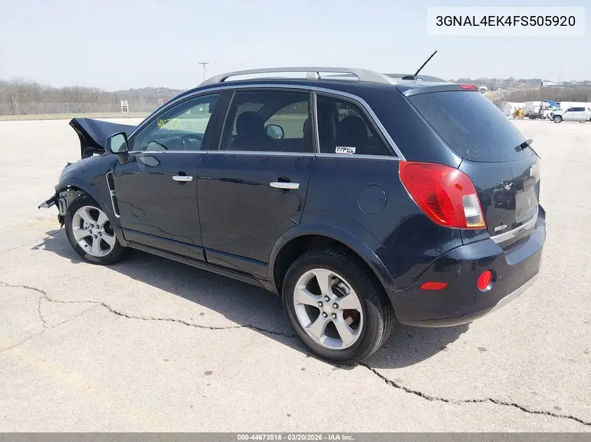 2015 Chevrolet Captiva Sport Ltz VIN: 3GNAL4EK4FS505920 Lot: 44673516