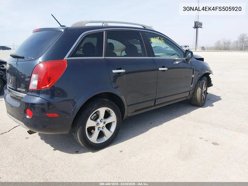 2015 Chevrolet Captiva Sport Ltz VIN: 3GNAL4EK4FS505920 Lot: 44673516