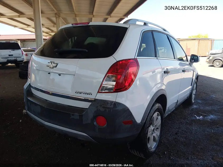 2015 Chevrolet Captiva Sport 2Ls VIN: 3GNAL2EK0FS512268 Lot: 44716516