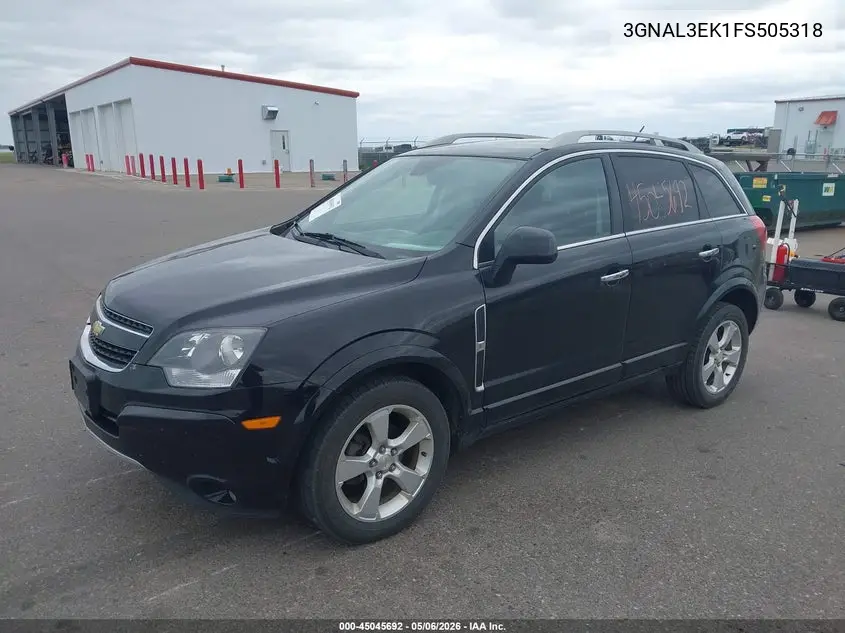 2015 Chevrolet Captiva Sport Lt VIN: 3GNAL3EK1FS505318 Lot: 45045692