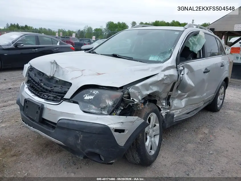 2015 Chevrolet Captiva Sport 2Ls VIN: 3GNAL2EKXFS504548 Lot: 45171466