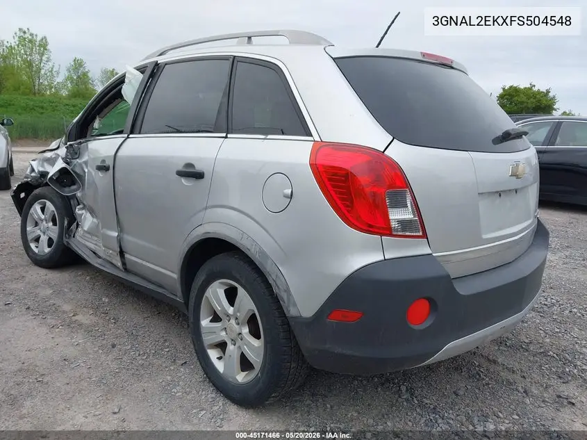 2015 Chevrolet Captiva Sport 2Ls VIN: 3GNAL2EKXFS504548 Lot: 45171466