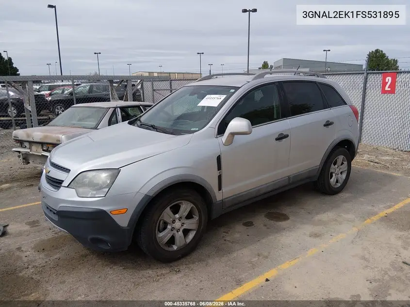 2015 Chevrolet Captiva Sport 2Ls VIN: 3GNAL2EK1FS531895 Lot: 45335768