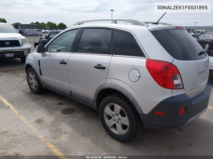 2015 Chevrolet Captiva Sport 2Ls VIN: 3GNAL2EK1FS531895 Lot: 45335768