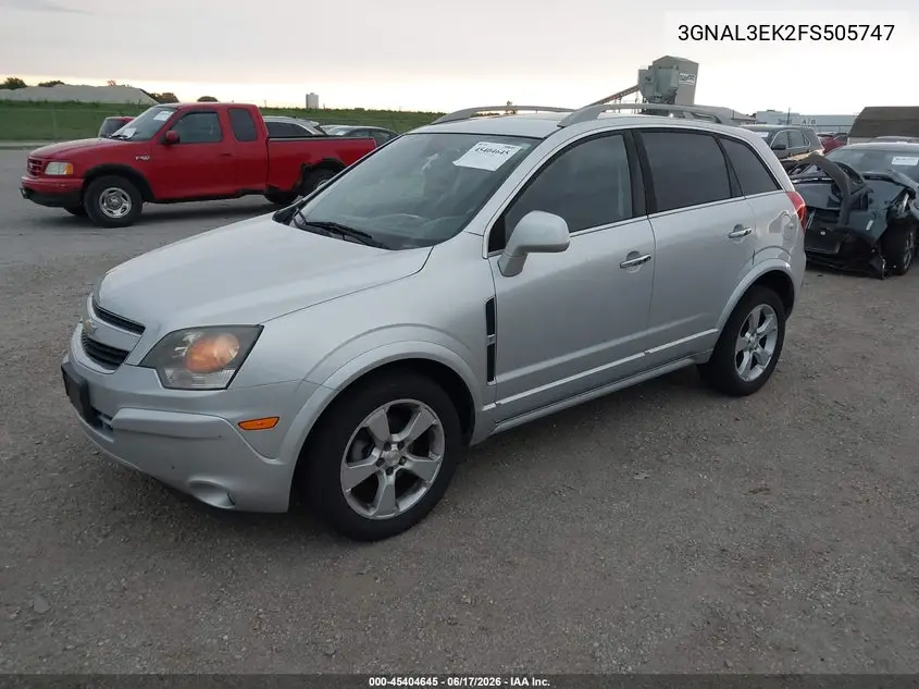 2015 Chevrolet Captiva Sport Fleet Lt VIN: 3GNAL3EK2FS505747 Lot: 45404645