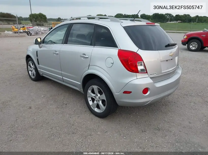 2015 Chevrolet Captiva Sport Fleet Lt VIN: 3GNAL3EK2FS505747 Lot: 45404645
