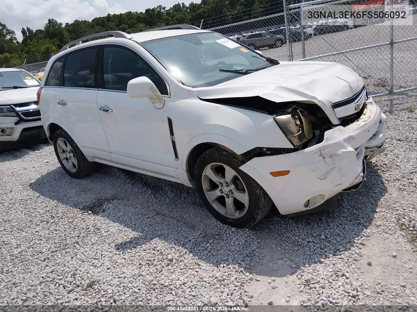 2015 Chevrolet Captiva Sport Fleet Lt VIN: 3GNAL3EK6FS506092 Lot: 45458241