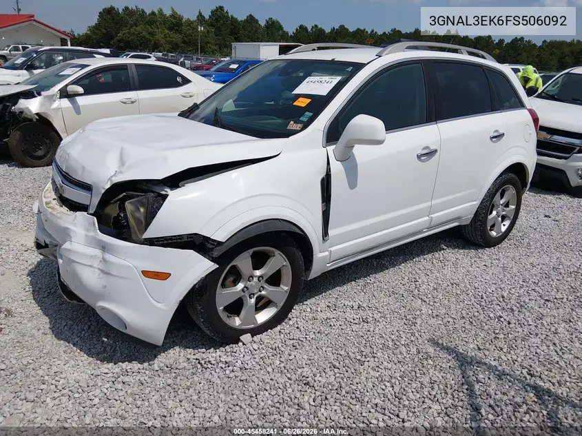2015 Chevrolet Captiva Sport Fleet Lt VIN: 3GNAL3EK6FS506092 Lot: 45458241
