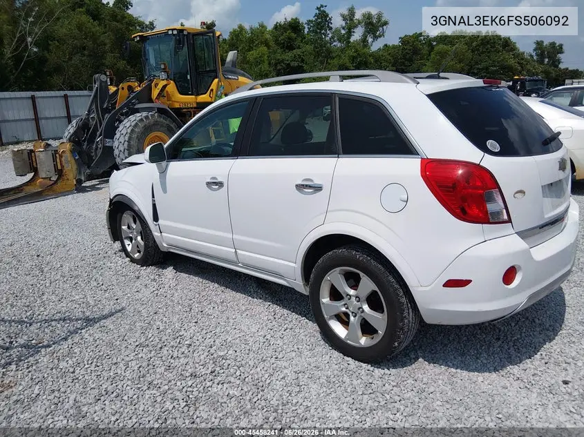 2015 Chevrolet Captiva Sport Fleet Lt VIN: 3GNAL3EK6FS506092 Lot: 45458241