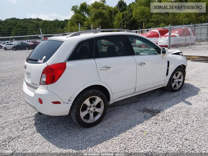 2015 Chevrolet Captiva Sport Fleet Lt VIN: 3GNAL3EK6FS506092 Lot: 45458241