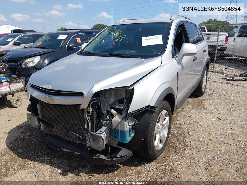2015 Chevrolet Captiva Sport Fleet Ls VIN: 3GNAL2EK6FS504854 Lot: 45556076