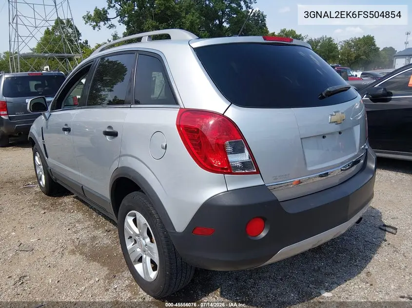 2015 Chevrolet Captiva Sport Fleet Ls VIN: 3GNAL2EK6FS504854 Lot: 45556076