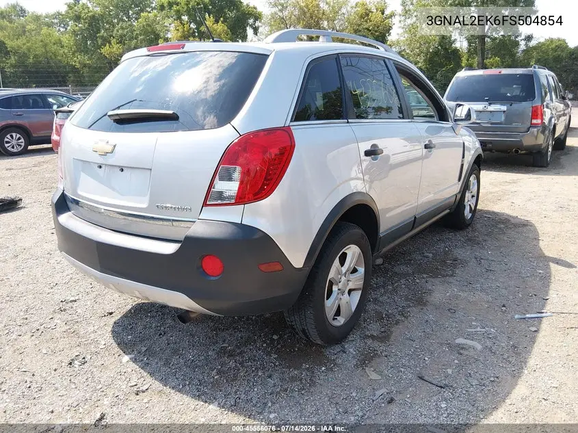 2015 Chevrolet Captiva Sport Fleet Ls VIN: 3GNAL2EK6FS504854 Lot: 45556076