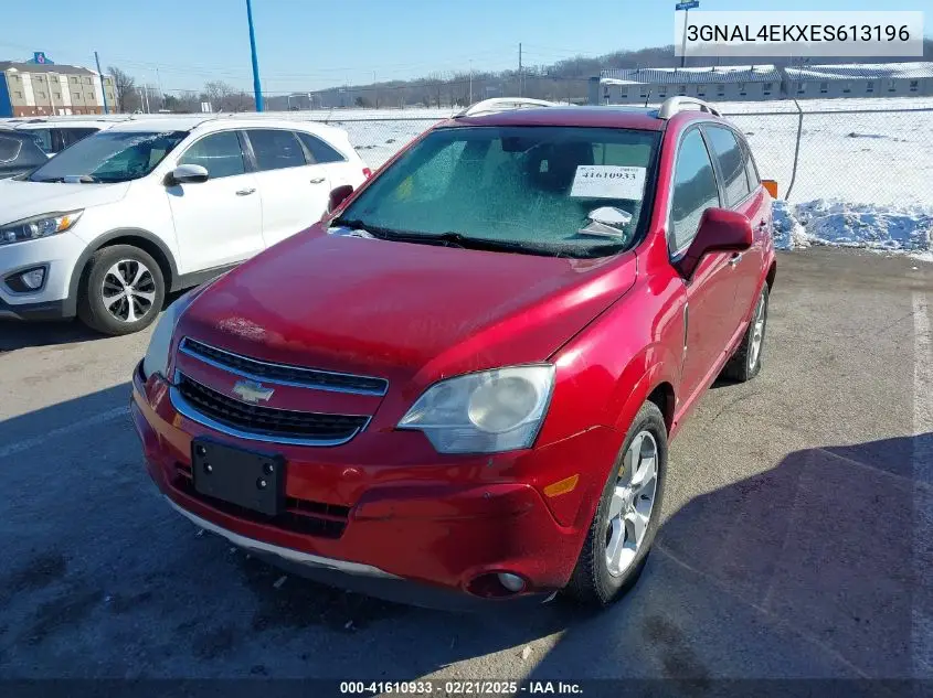 2014 Chevrolet Captiva Sport Ltz VIN: 3GNAL4EKXES613196 Lot: 41610933