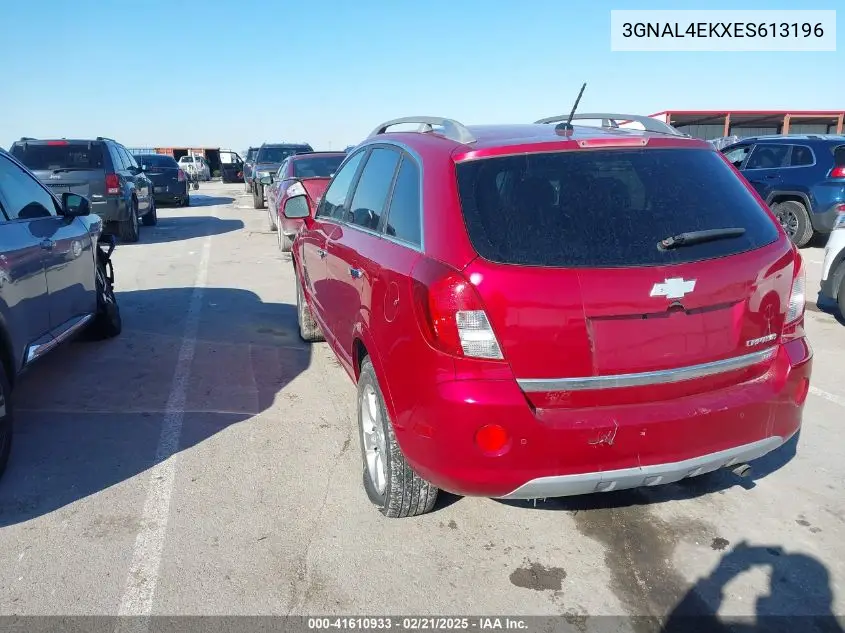 2014 Chevrolet Captiva Sport Ltz VIN: 3GNAL4EKXES613196 Lot: 41610933