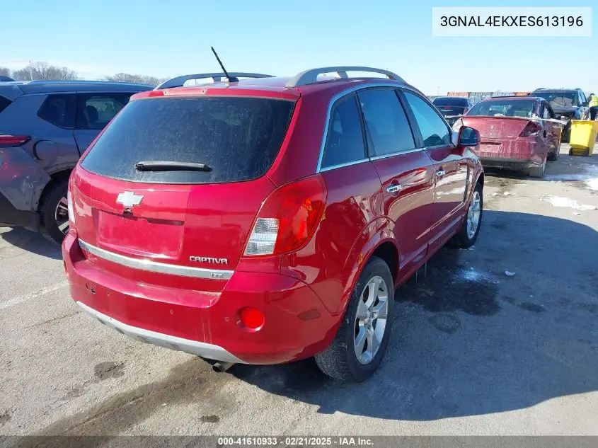 2014 Chevrolet Captiva Sport Ltz VIN: 3GNAL4EKXES613196 Lot: 41610933