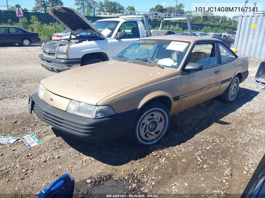 1991 Chevrolet Cavalier Vl/Rs VIN: 1G1JC14G8M7167141 Lot: 45381457