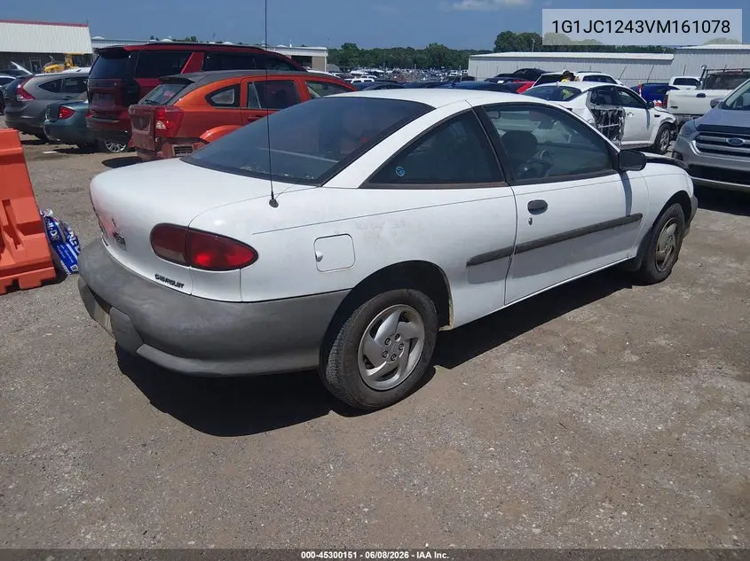 1997 Chevrolet Cavalier VIN: 1G1JC1243VM161078 Lot: 45300151