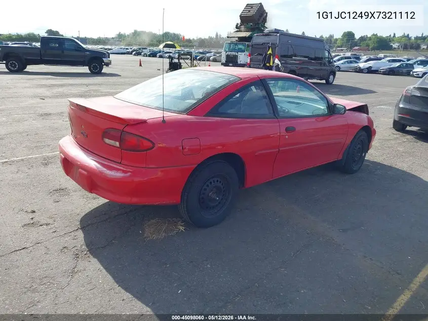 1999 Chevrolet Cavalier VIN: 1G1JC1249X7321112 Lot: 45098060