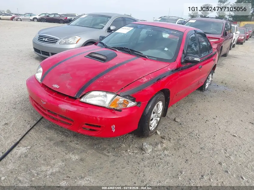 2000 Chevrolet Cavalier VIN: 1G1JC5247Y7105056 Lot: 44651205