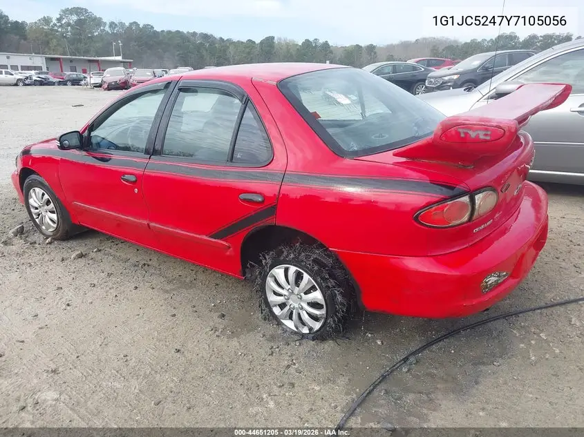 2000 Chevrolet Cavalier VIN: 1G1JC5247Y7105056 Lot: 44651205