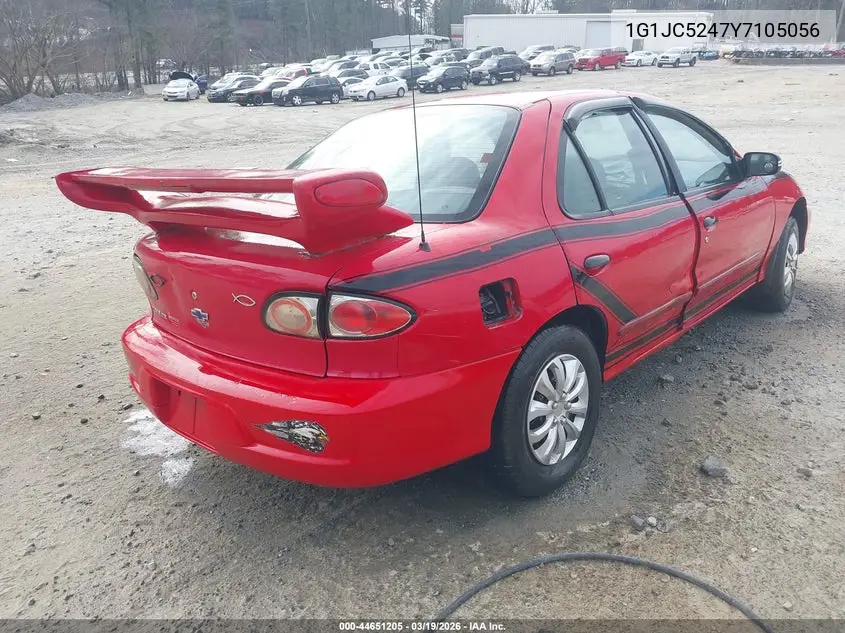 2000 Chevrolet Cavalier VIN: 1G1JC5247Y7105056 Lot: 44651205