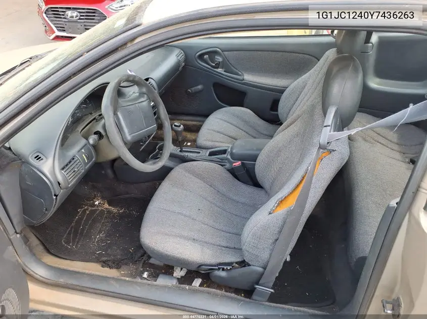 2000 Chevrolet Cavalier VIN: 1G1JC1240Y7436263 Lot: 44770331