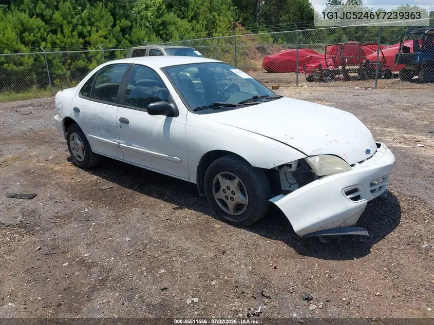 2000 Chevrolet Cavalier VIN: 1G1JC5246Y7239363 Lot: 45511556