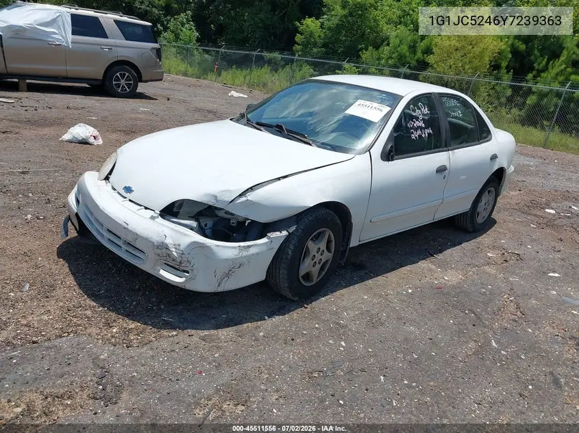 2000 Chevrolet Cavalier VIN: 1G1JC5246Y7239363 Lot: 45511556