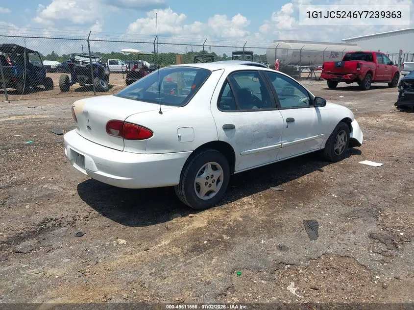 2000 Chevrolet Cavalier VIN: 1G1JC5246Y7239363 Lot: 45511556