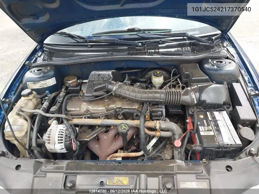 2001 Chevrolet Cavalier Vl/Vlx VIN: 1G1JC524217370540 Lot: 12614780