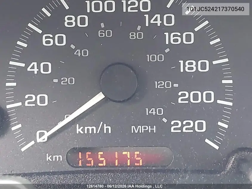 2001 Chevrolet Cavalier Vl/Vlx VIN: 1G1JC524217370540 Lot: 12614780