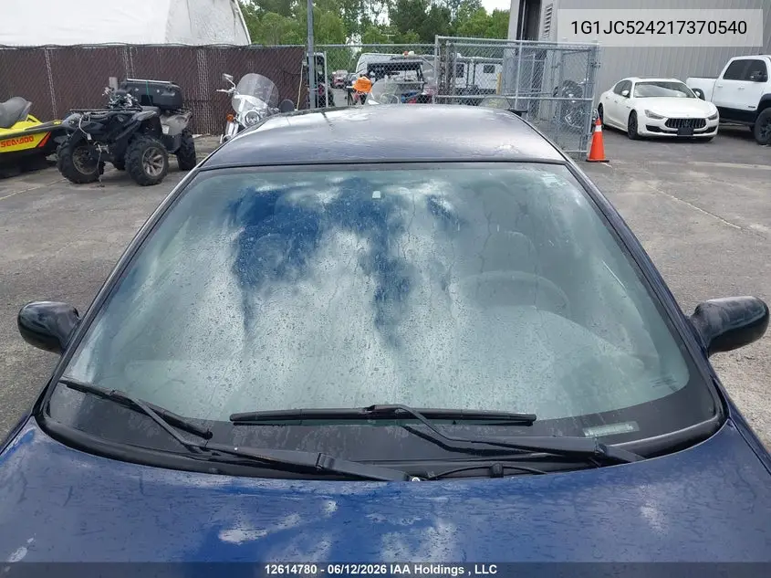 2001 Chevrolet Cavalier Vl/Vlx VIN: 1G1JC524217370540 Lot: 12614780