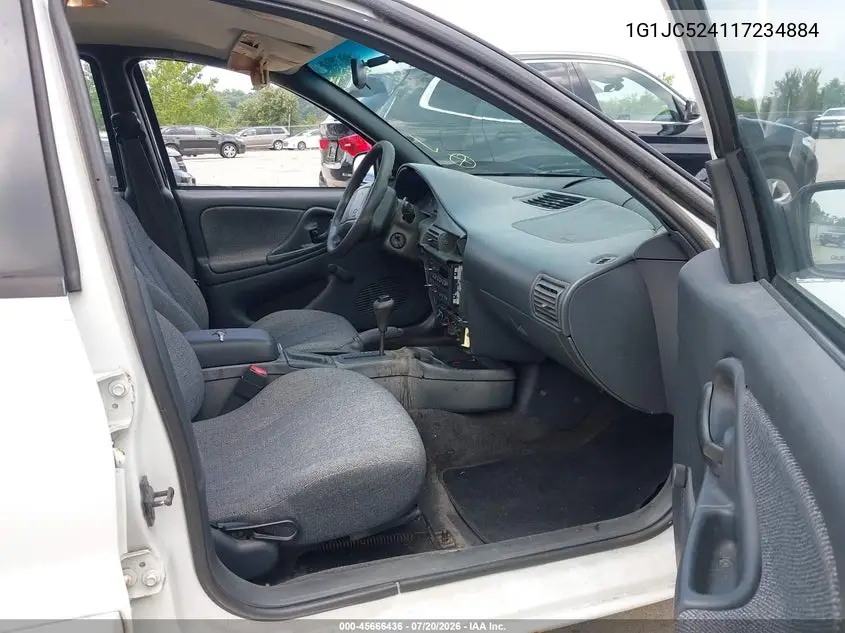2001 Chevrolet Cavalier VIN: 1G1JC524117234884 Lot: 45666436