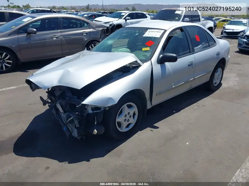 2002 Chevrolet Cavalier VIN: 1G1JC524027195240 Lot: 44991904