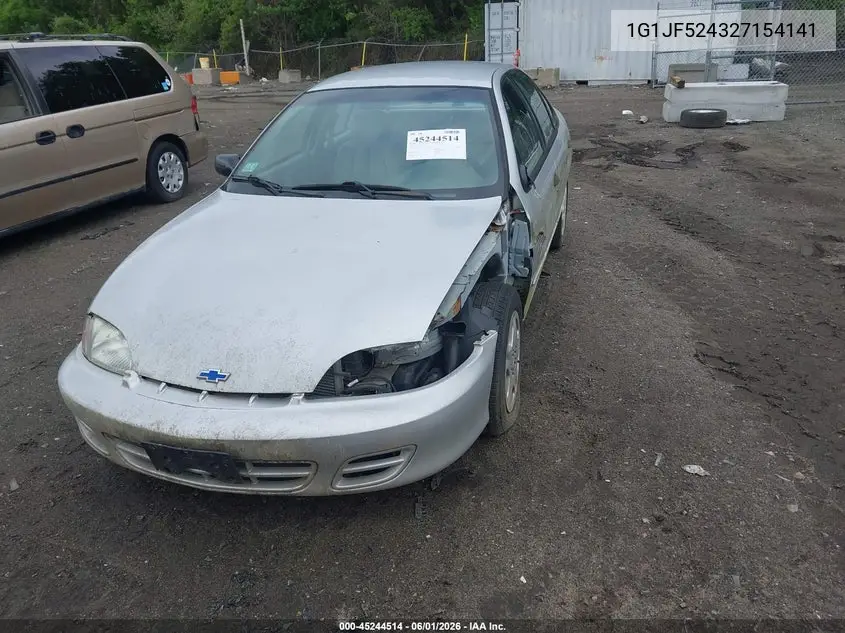 2002 Chevrolet Cavalier Ls VIN: 1G1JF524327154141 Lot: 45244514