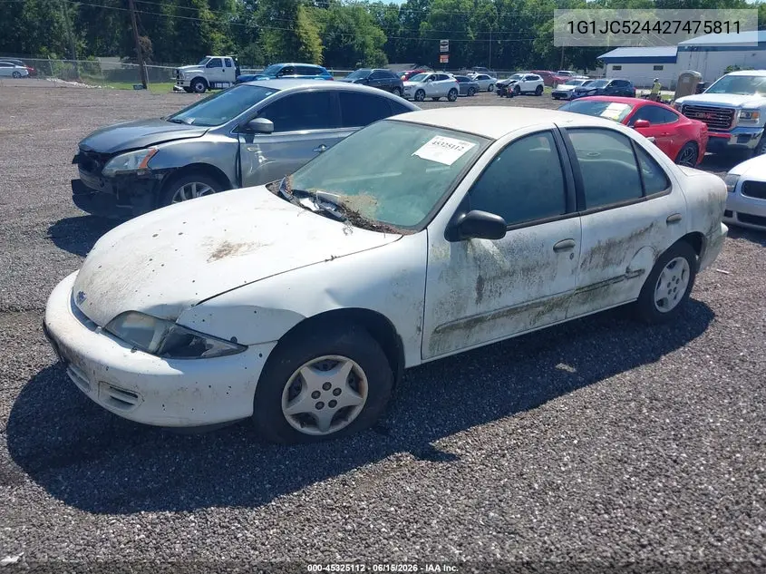 2002 Chevrolet Cavalier VIN: 1G1JC524427475811 Lot: 45325112