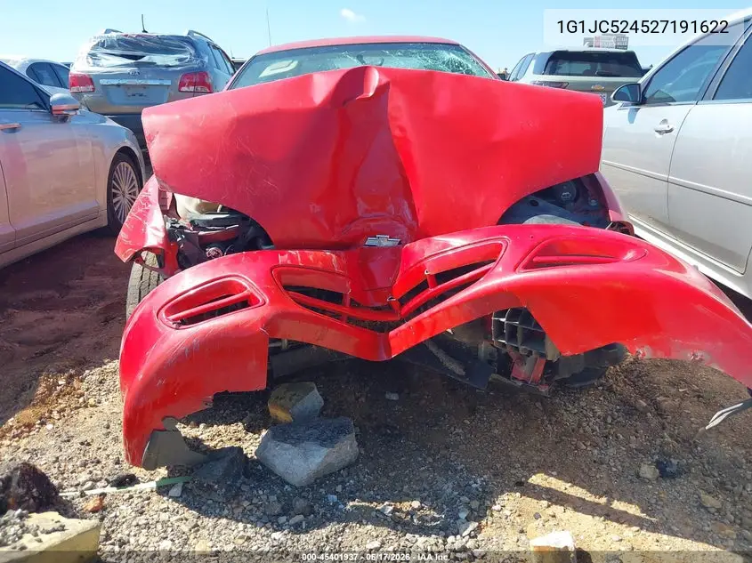 2002 Chevrolet Cavalier VIN: 1G1JC524527191622 Lot: 45401937