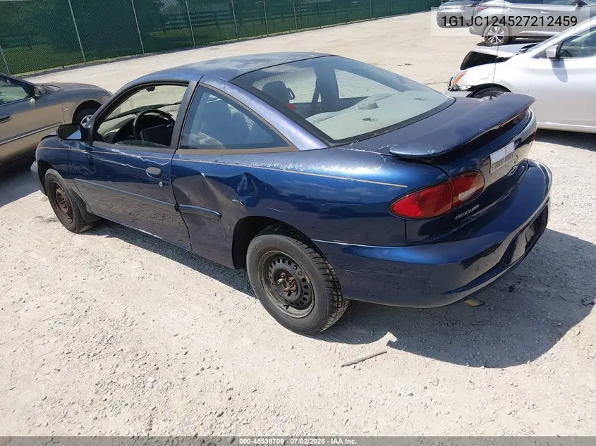 2002 Chevrolet Cavalier VIN: 1G1JC124527212459 Lot: 45538709