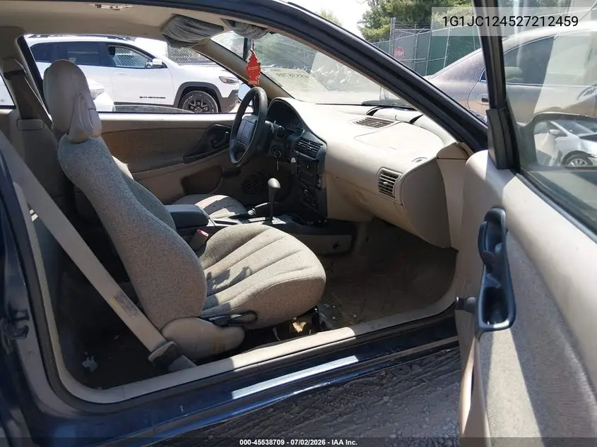2002 Chevrolet Cavalier VIN: 1G1JC124527212459 Lot: 45538709