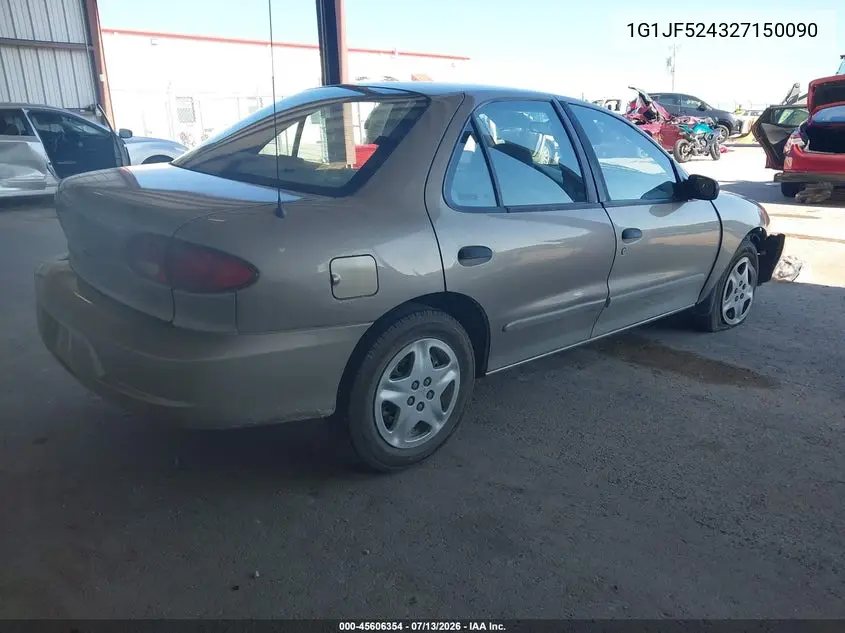 2002 Chevrolet Cavalier Ls VIN: 1G1JF524327150090 Lot: 45606354