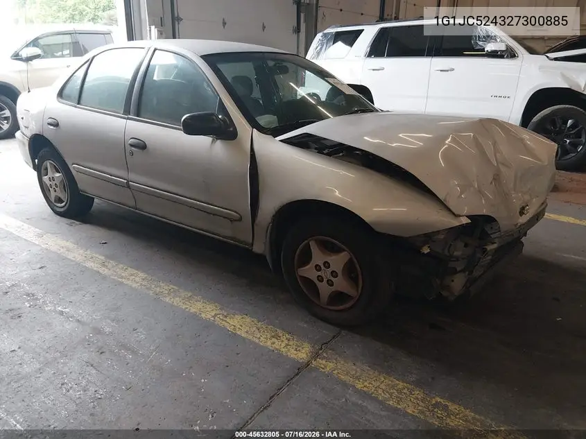 2002 Chevrolet Cavalier VIN: 1G1JC524327300885 Lot: 45632805
